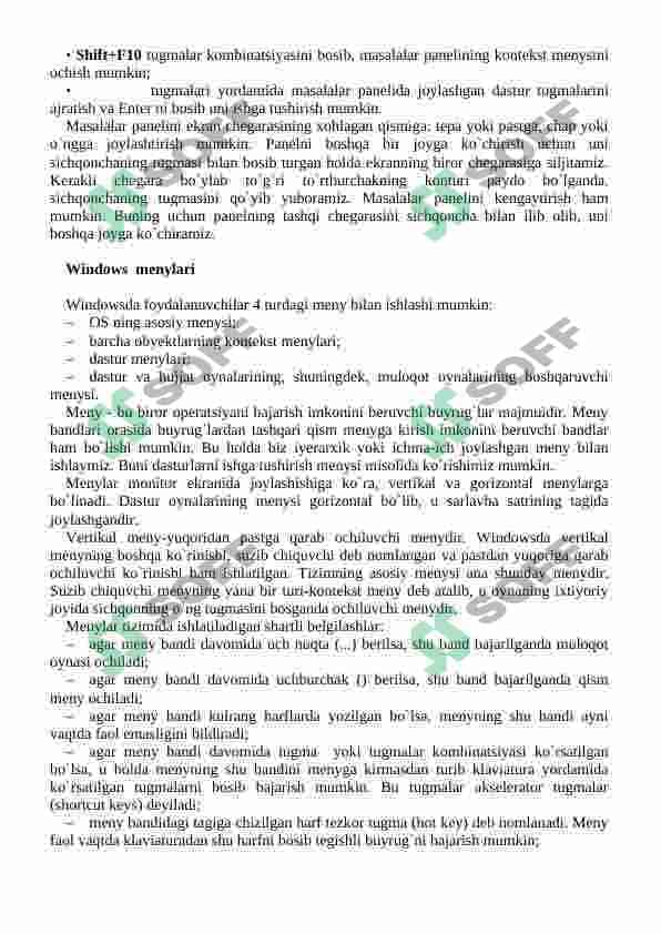 Windows operatsion tizimi. 6