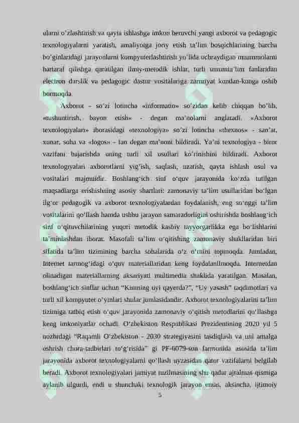 Boshlang‘ich  sinf ona tili darslarida tеxnika vositalaridan (media manbalardan)  foydalanish 5