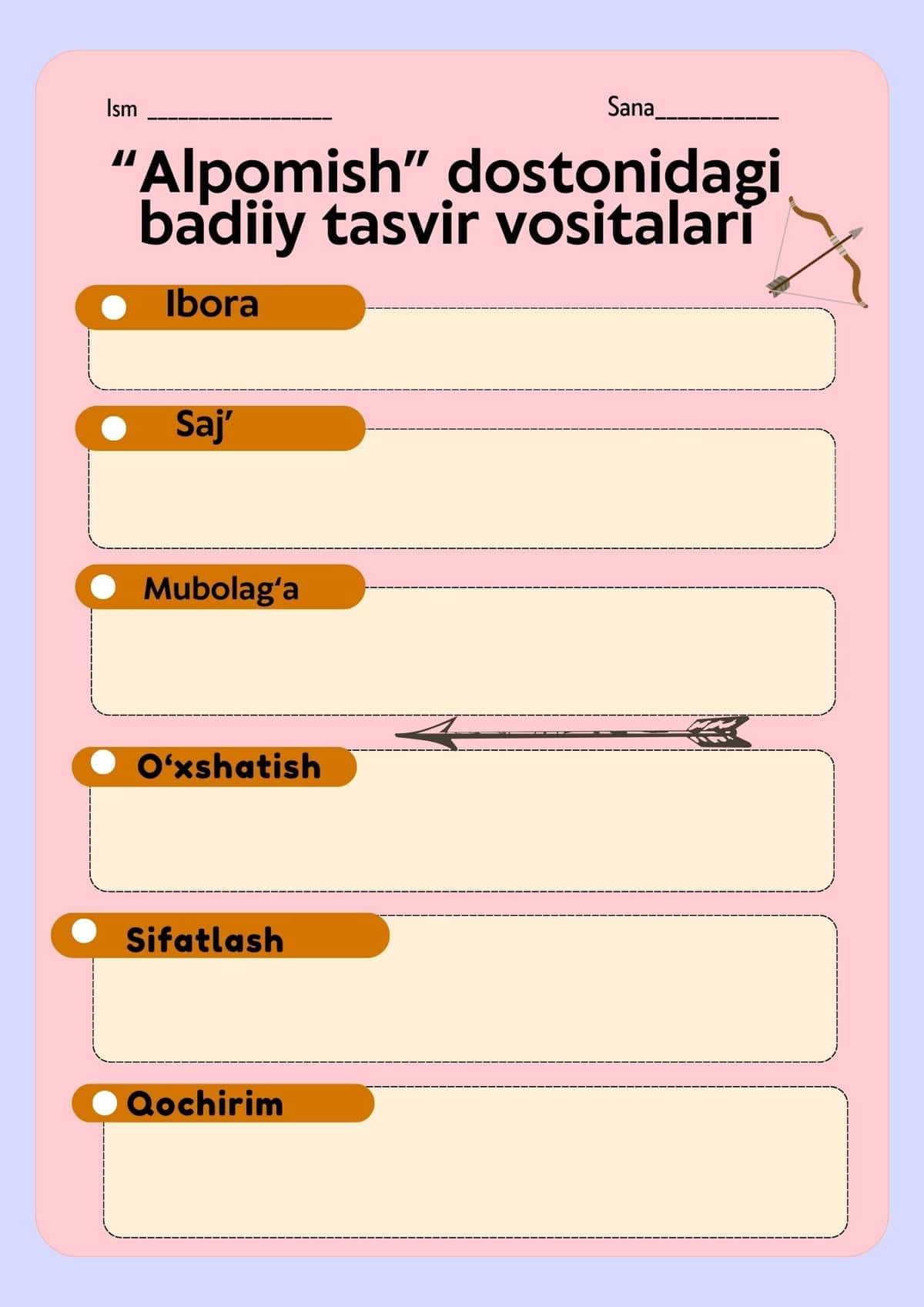 9-sinf Adabiyot fanidan tarqatma 1