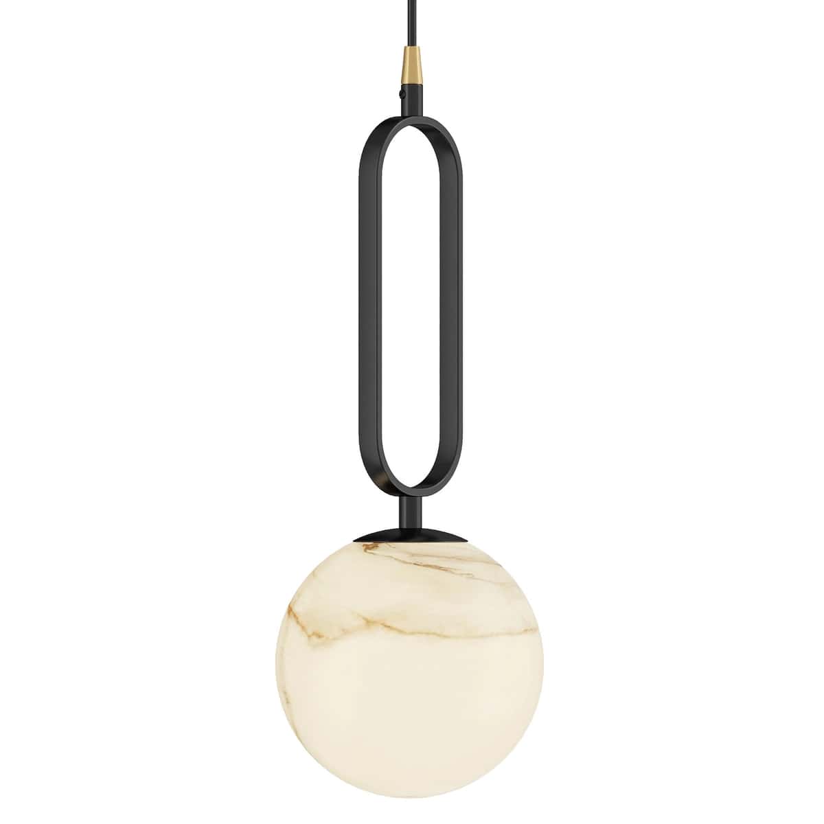 Alabaster Ball Pendant Lamp 2