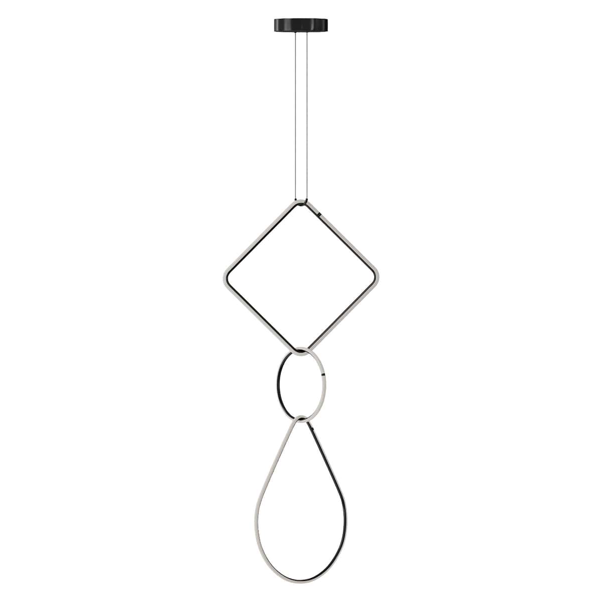 Arrangements Square Large Three Element Pendant 2