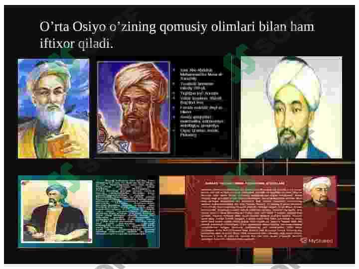 MARKAZIY OSIYO ALLOMALARINING SAYOHATLARI 2