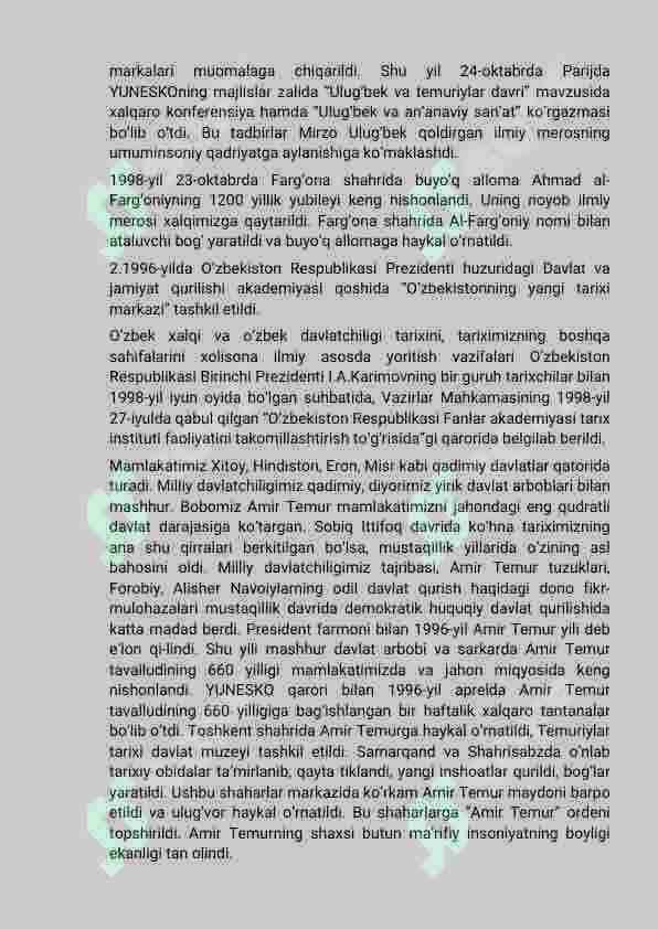 Ma’naviy hayotdagi tub o‘zgarishlar. Kadrlar tayyorlash va ta’lim sohasidagi islohatlar 4