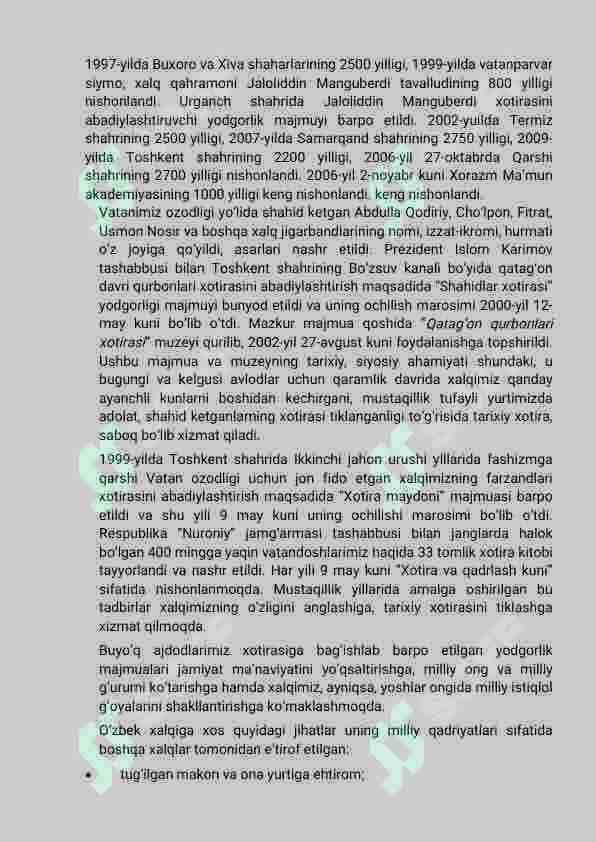 Ma’naviy hayotdagi tub o‘zgarishlar. Kadrlar tayyorlash va ta’lim sohasidagi islohatlar 5