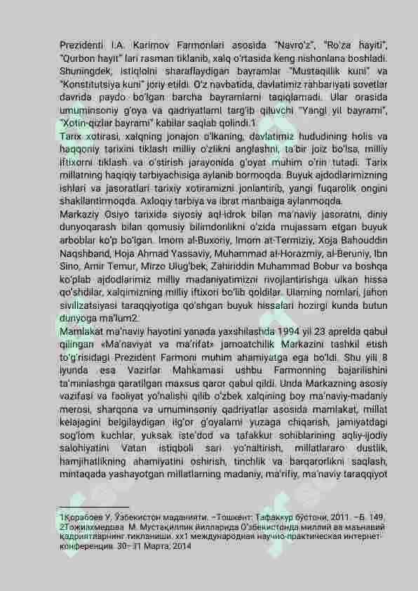 Ma’naviy hayotdagi tub o‘zgarishlar. Kadrlar tayyorlash va ta’lim sohasidagi islohatlar 7