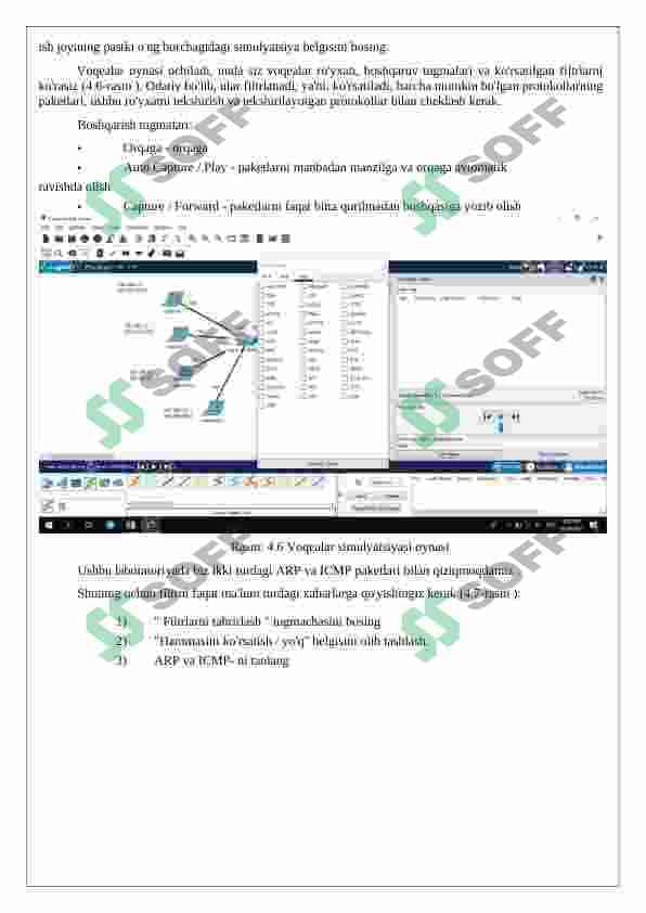 CISCO PACKET TRACER DASTURIDA KICHIK O`LCHAMLI VA  KATTA O`LCHAMLI KORPORATIV TARMOG`INI LOYIHALASH 6