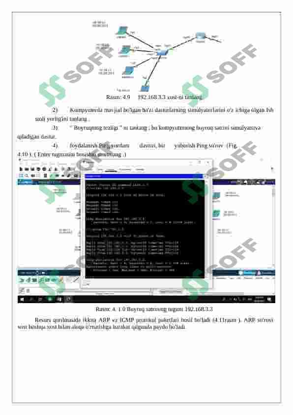 CISCO PACKET TRACER DASTURIDA KICHIK O`LCHAMLI VA  KATTA O`LCHAMLI KORPORATIV TARMOG`INI LOYIHALASH 8