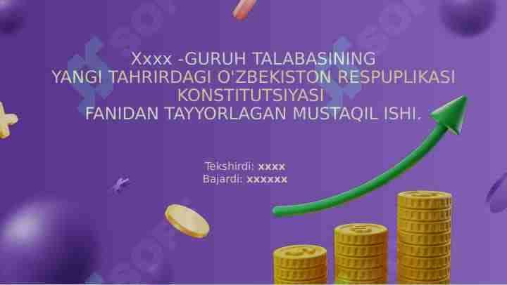 O‘ZBEKISTON RESPUBLIKASI FUQAROLARINING IQTISODIY, IJTIMOIY, MADANIY VA EKOLOGIK HUQUQLAR.