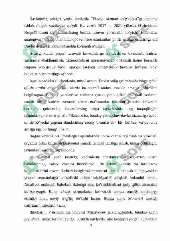 Mustaqillik yillarida davlat boshqaruvi tizimida amalga oshirilgan islohotlar 3