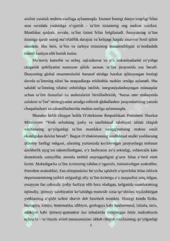 Boshlang‘ich 4-sinflarda matеmatikadan matnli masalalar yechishga o‘rgatish o‘quvchilar kreativ fikrlashlarini shakllantiruvchi omil sifatida 5