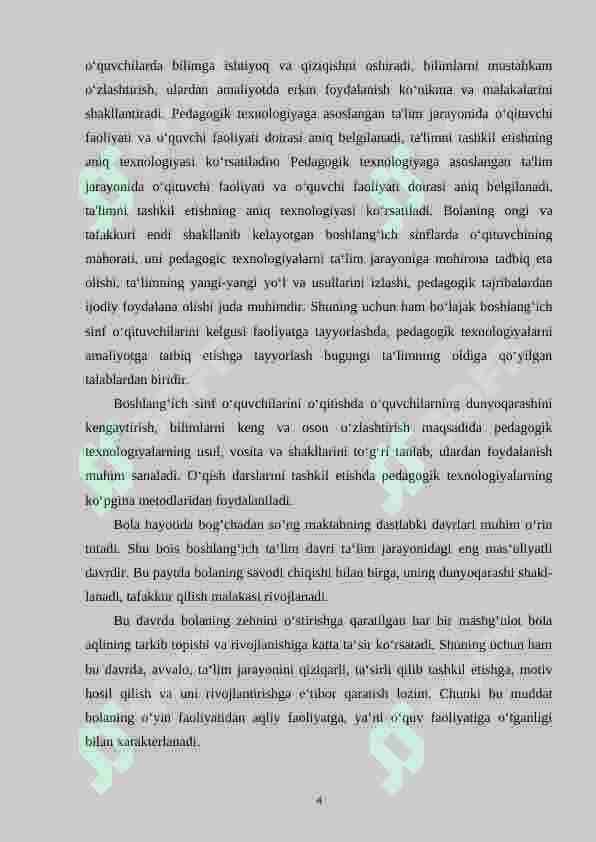 Boshlang‘ich sinflarda matematikadan amaliy ishlar va ularni tashkil qilish metodikasi.(3-sinf misolida) 4