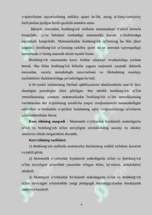 Matematik o‘yinlardan foydalanib maktabgacha ta’lim va boshlang‘ich ta’lim uzviyligini taminlashning nazariy asosi 4