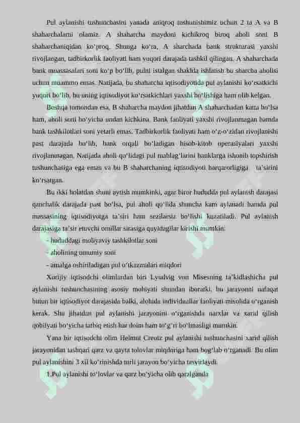 PUL AYLANMASI VA UNING TARKIBI 3