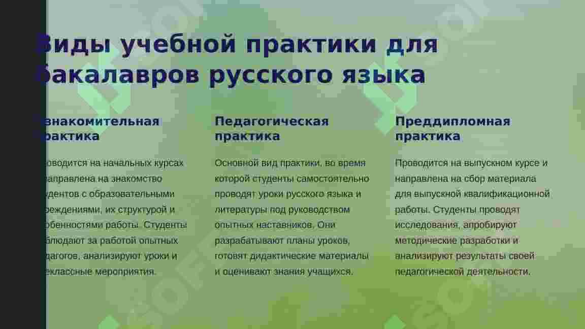 Учебная профессиональнаядеятельность при прохождении учебных практик Осуществление учебной профессиональной деятельностипри прохождении учебных практикдлянаправления образования бакалавриата русский язык 3