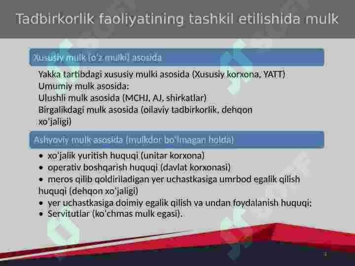 Tadbirkorlik faoliyatini moliyalashtirish 4