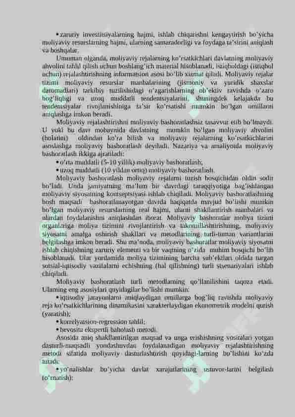 Moliyaviy rejalashtirish va tartibga solish 7