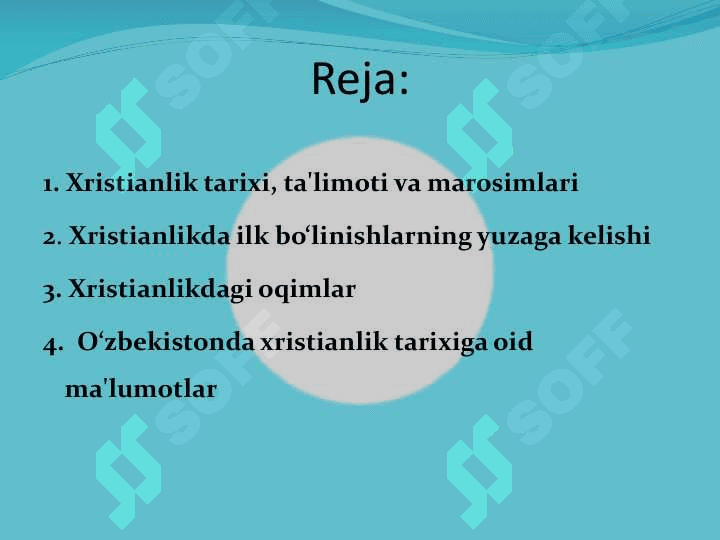 Xirstianlik dini bilan umumiy tanishib chiqish 2