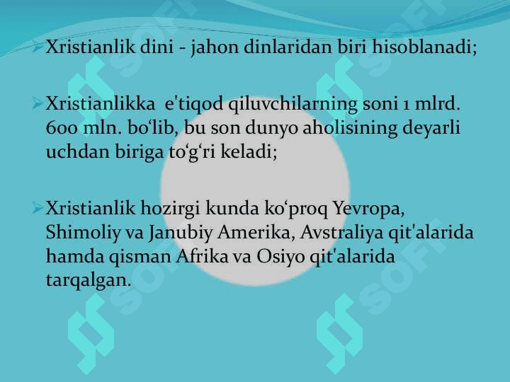 Xirstianlik dini bilan umumiy tanishib chiqish 3
