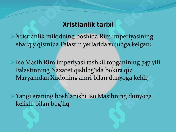 Xirstianlik dini bilan umumiy tanishib chiqish 4