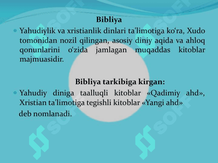 Xirstianlik dini bilan umumiy tanishib chiqish 8