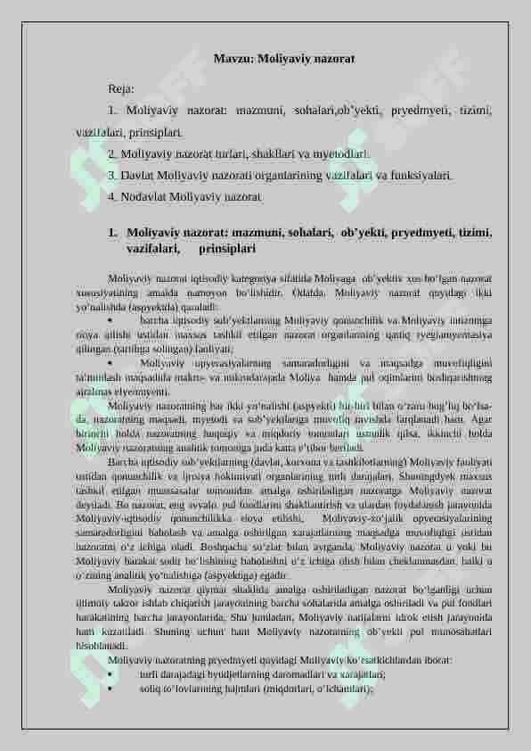 moliyaviy nazorat 2
