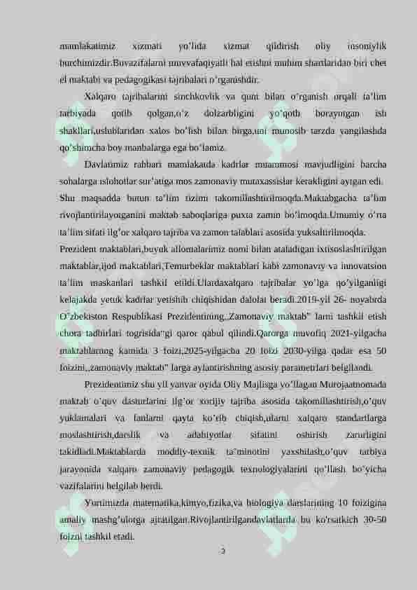 Tarbiya va ta’lim jarayonini samaradorligini oshirishda ilg’or xorijiy tajribalar 3