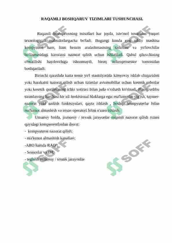 RAQAMLI BOSHQARUV TIZIMLARI TUSHUNCHASI 2
