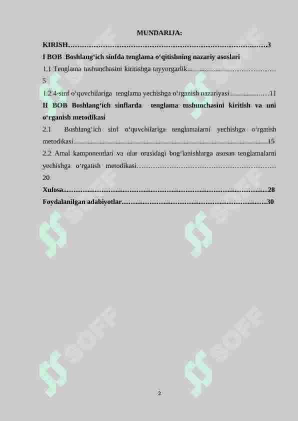 4-sinf o‘quvchilariga matematika darslarida tenglamalar  yechishga o‘rgatish metodikasi 2
