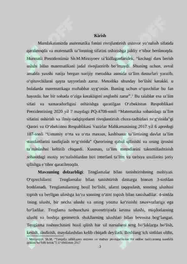 4-sinf o‘quvchilariga matematika darslarida tenglamalar  yechishga o‘rgatish metodikasi 3