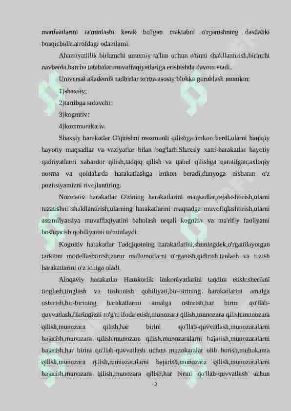 Boshlang’ich sinf o’quvchilarida ijobiy fazilatlarni shakllantirish mexanizmi 3