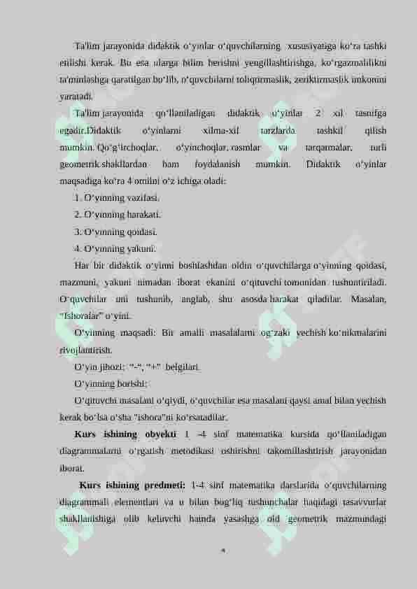 Boshlang‘ich sinflarda qo‘llaniladigan diagrammalarni o‘rgatish metodikasi.(2-sinf misolida) 4