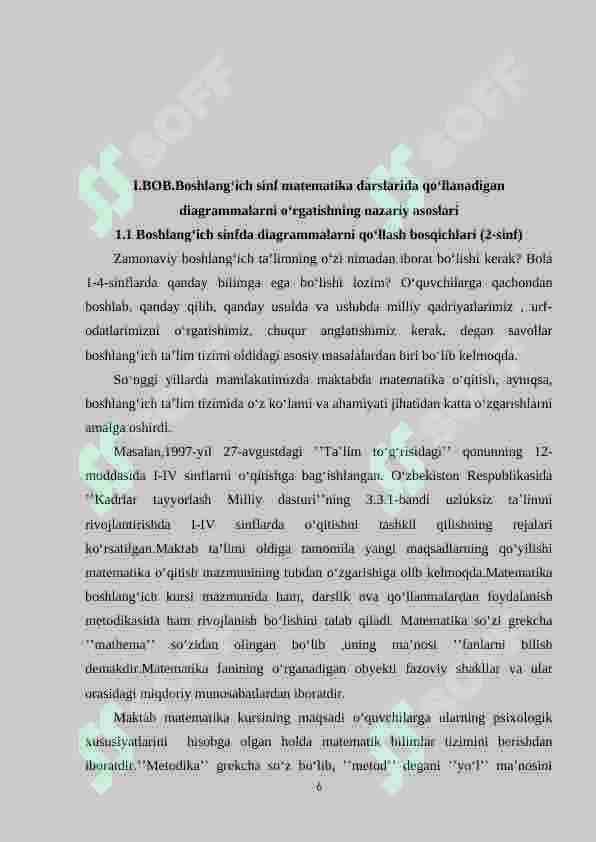 Boshlang‘ich sinflarda qo‘llaniladigan diagrammalarni o‘rgatish metodikasi.(2-sinf misolida) 6
