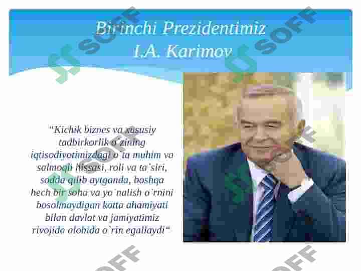 O'ZBEKISTONDA BIZNESNI RIVOJLANTIRISH ISTIQBOLLARI 4