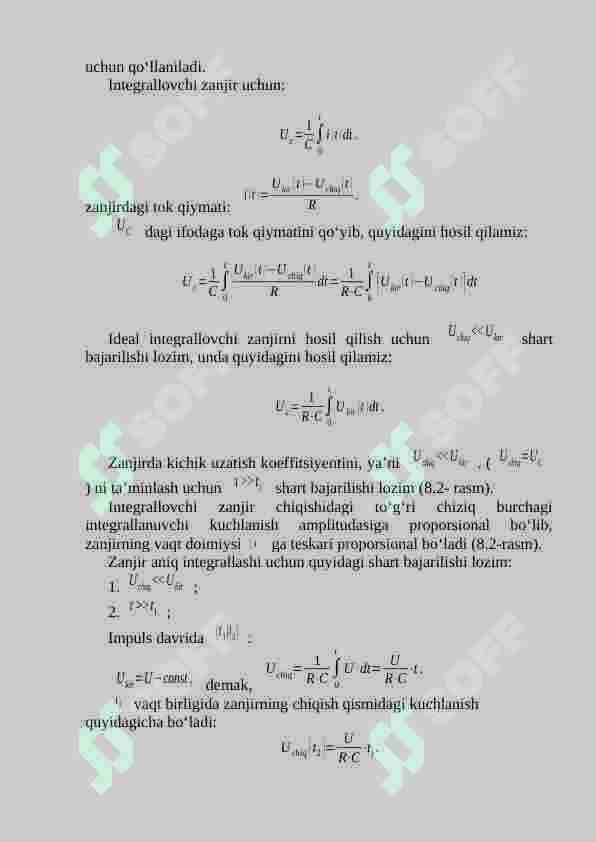 INTEGRALLOVCHI SXEMANING TUZILISHINI O‘RGANISH VA ISHLASHINI TADQIQ QILISH 2