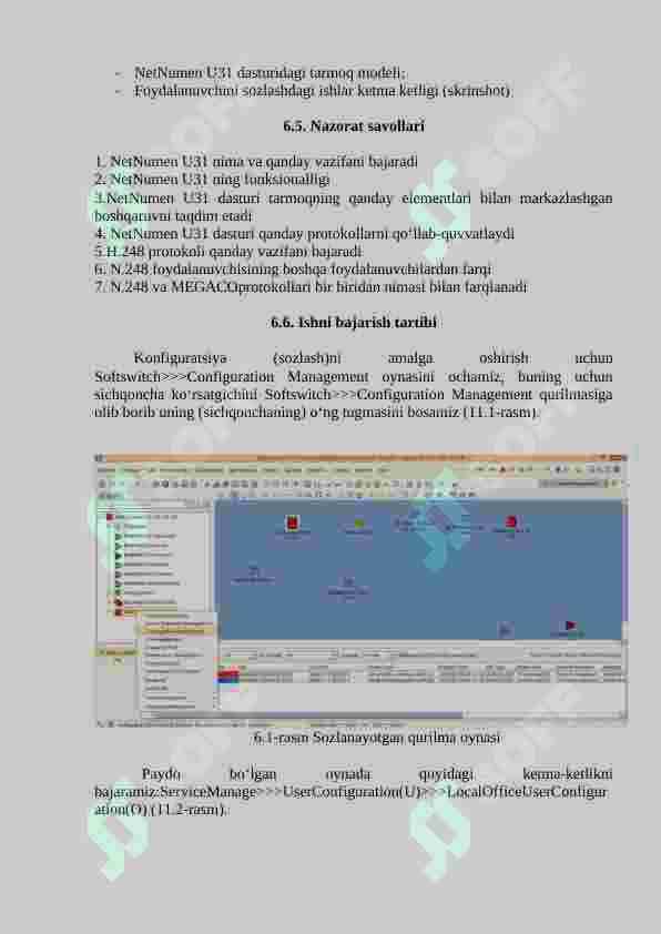 H.248 FOYDALANUVCHISINI ZXSS10-SS1B QURILMASIGA NETNUMEN U31 DASTURIY TA’MINOTI YORDAMIDA QO‘SHISH 2