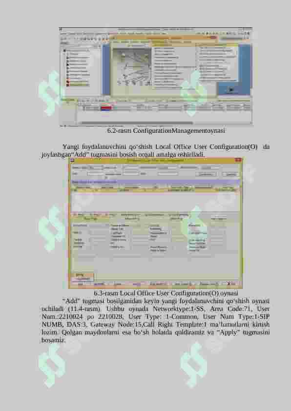 H.248 FOYDALANUVCHISINI ZXSS10-SS1B QURILMASIGA NETNUMEN U31 DASTURIY TA’MINOTI YORDAMIDA QO‘SHISH 3