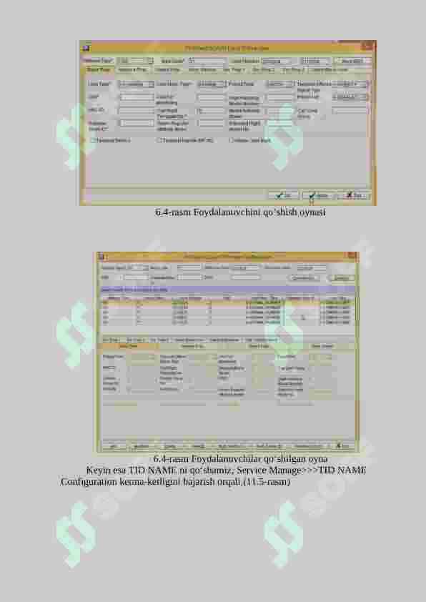 H.248 FOYDALANUVCHISINI ZXSS10-SS1B QURILMASIGA NETNUMEN U31 DASTURIY TA’MINOTI YORDAMIDA QO‘SHISH 4
