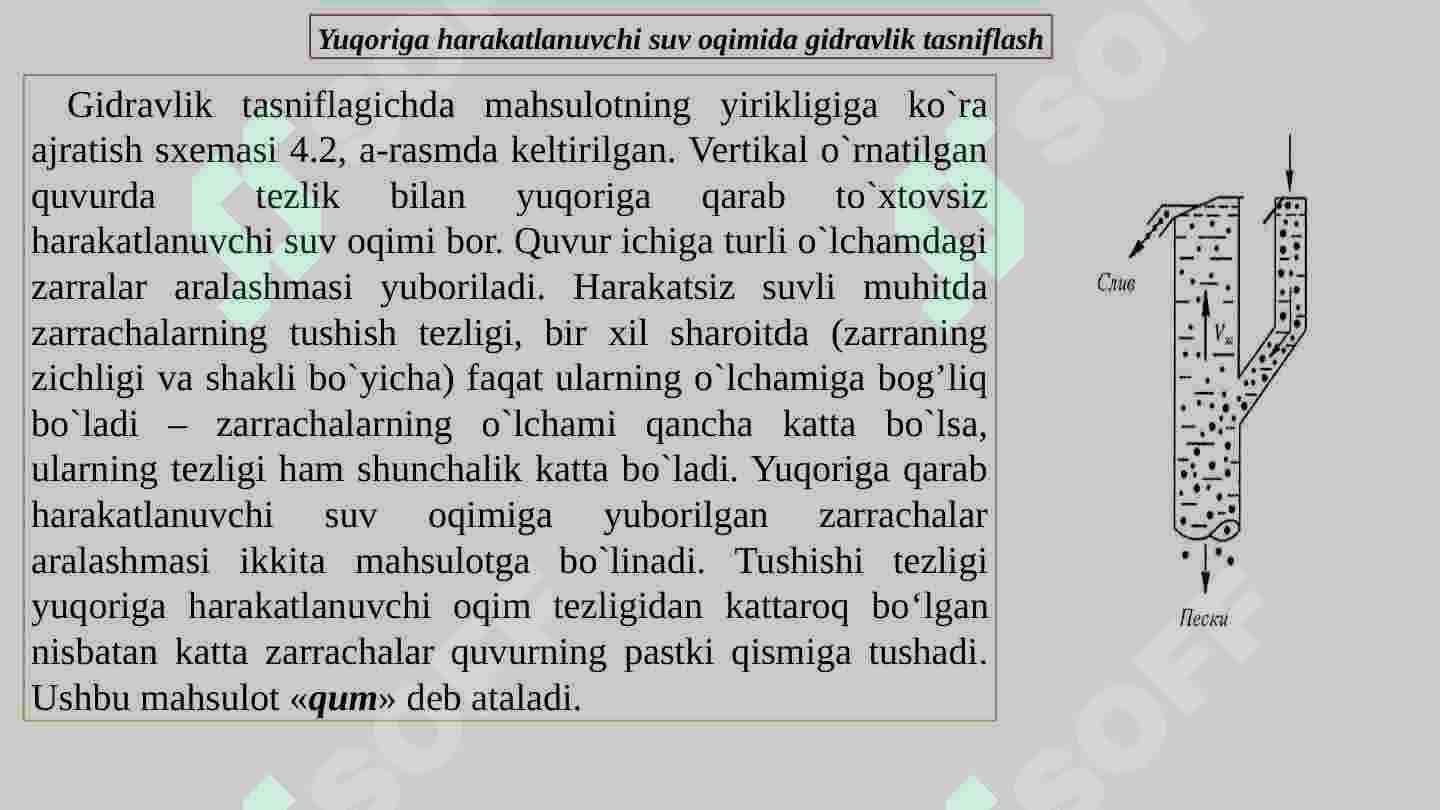 Gidravlik klassifikatsiya (boyitish) 6