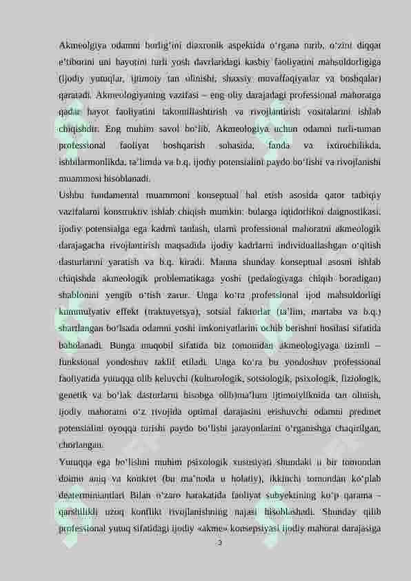 Shaxsga psixologik va akmeologik yondashishning o’zaro munosibligi 3