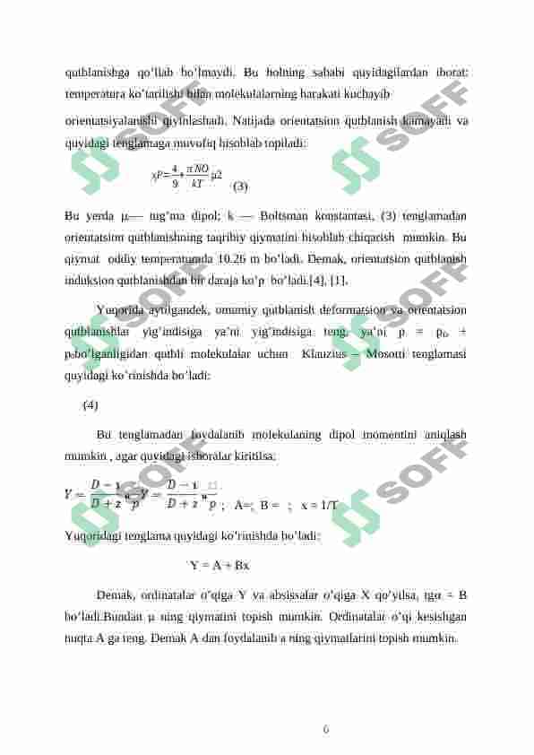 Molekulalarning qutblanishi 6