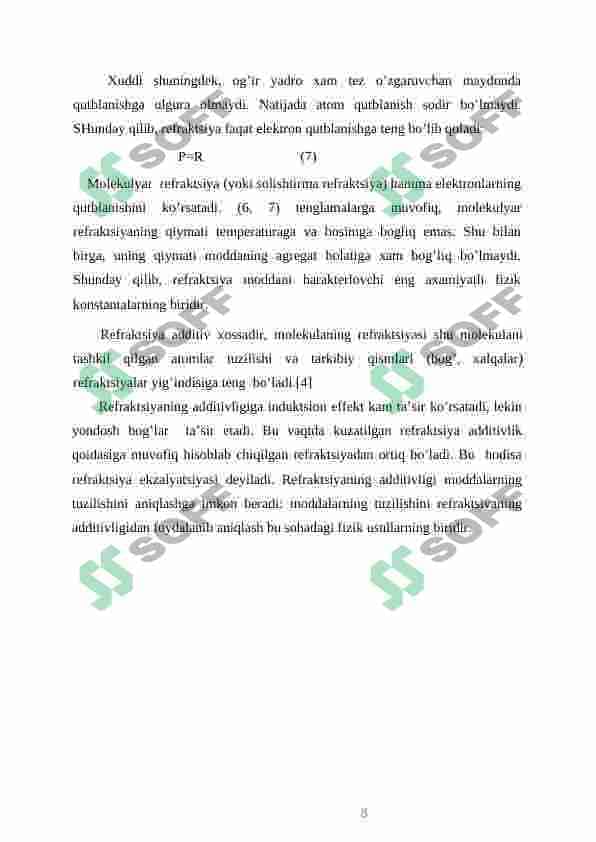 Molekulalarning qutblanishi 8