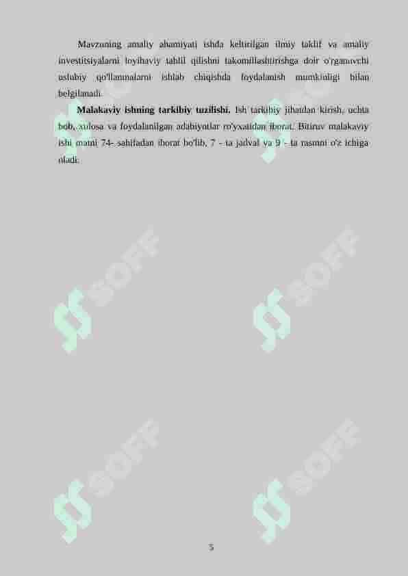 INVESTITSIYALARNING LOYIHAVIY TAHLILI 5