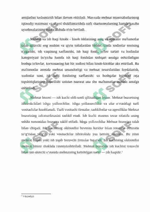 Mehnat bozorining shakllanishi. Ishsizlikning o'ziga xos xususiyatlari 3