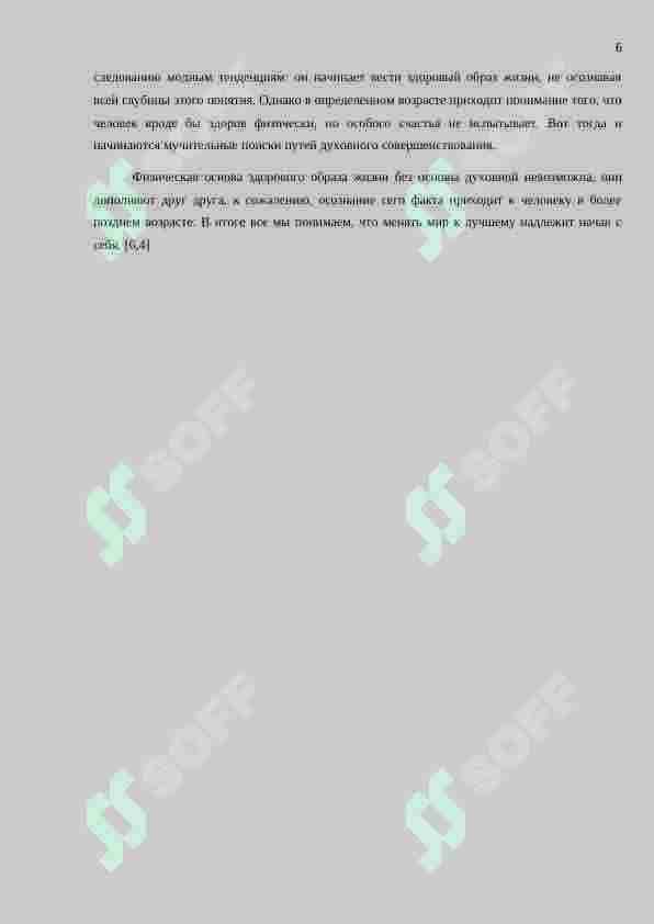Здоровый образ жизни и характеристики его составляющих 6