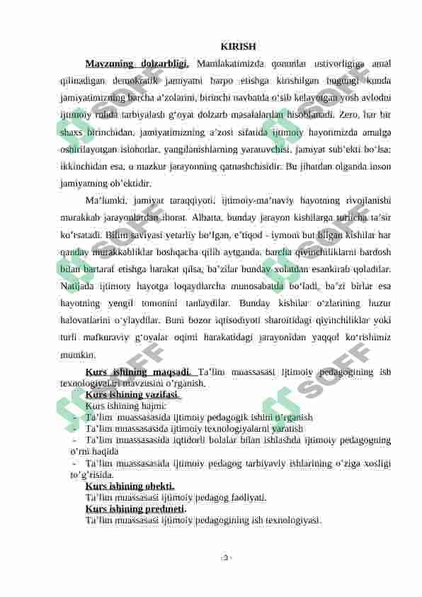 Ta'lim muassasasi ijtimoiy pedagogining ish texnologiyalari 2