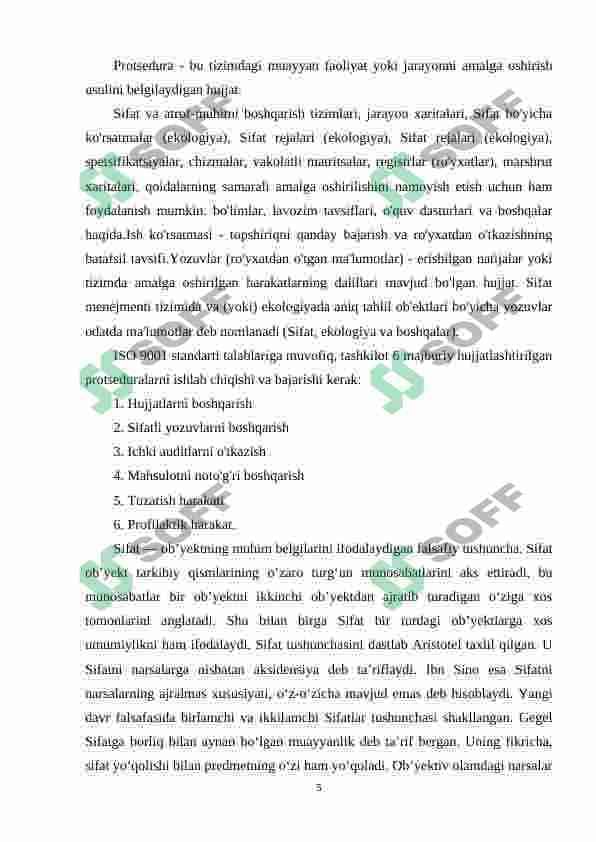 Bozor sharoitida Sifat va raqobatbardoshlik 5