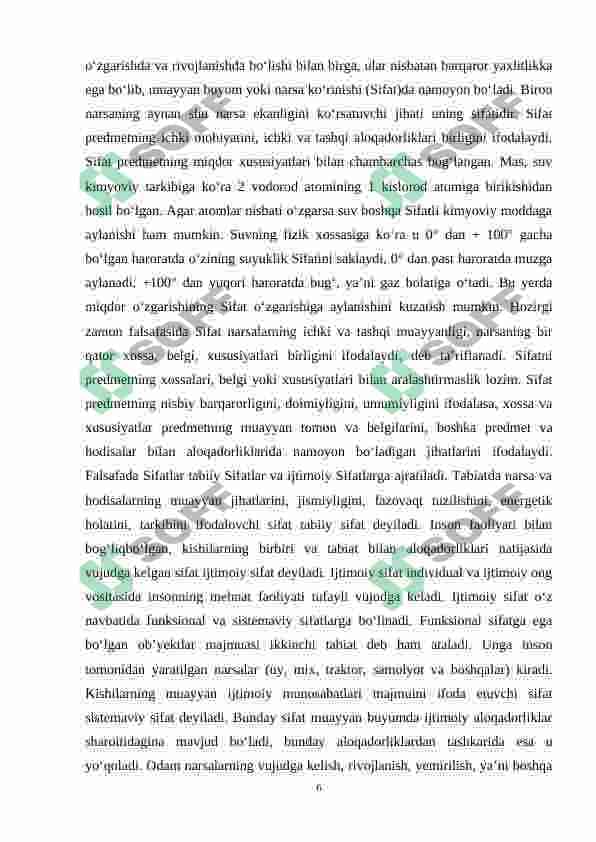 Bozor sharoitida Sifat va raqobatbardoshlik 6