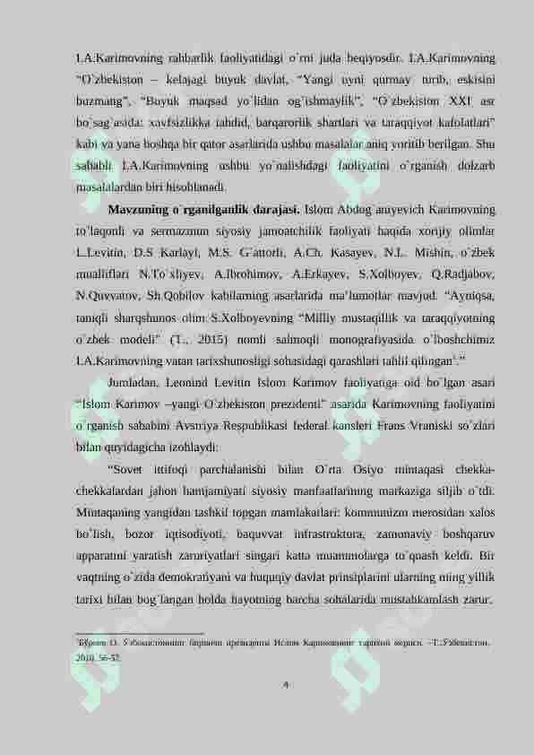 Islom Karimov – Mustaqil O'zbekistonning birinchi prezidenti 4