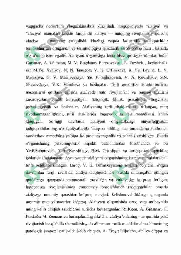 Alaliya va uning barcha turlarida nutqni shakllantirish metodlari 7