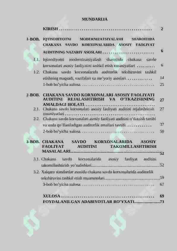 CHAKANA SAVDO KORXONALARIDA ASOSIY FAOLIYAT AUDITINING XUSUSIYATLARI 2